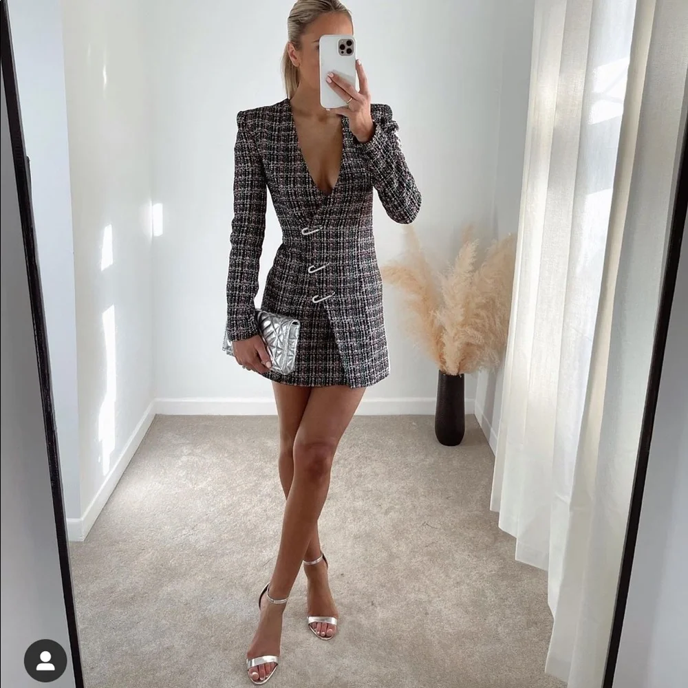 Flash sale🔥🔥Zara tweed blazer dress bloggers fav - Picture 4 of 16